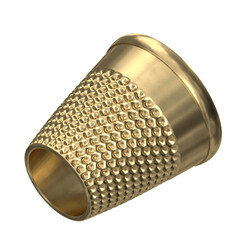 3d rendering illustration of a tailor thimble