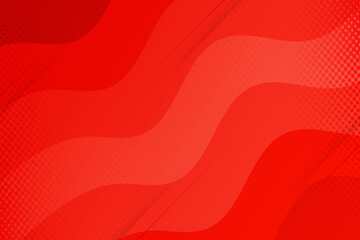 Minimalist red wavy with halftone background gradient