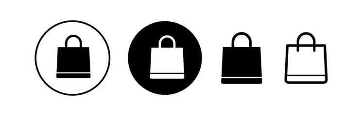 Shopping icon set. Online shopping, store, delivery, promotion and shopping cart symbol. Solid icons vector collection.