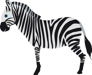 Fototapeta na wymiar Zebra icon. African wild animal. Zoo symbol