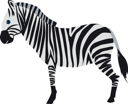 Zebra icon. African wild animal. Zoo symbol