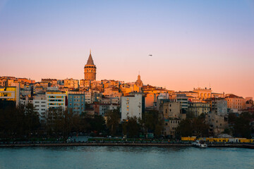 Tower at Sunset, Istanbul Turkey