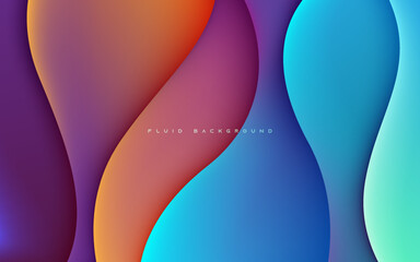 Colorful fluid dimension background with light and shadow effect