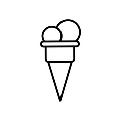 Fototapeta na wymiar ice cream line icon