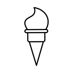 ice cream line icon
