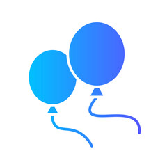 balloons gradient icon