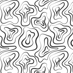abstract pattern black and white curved circles