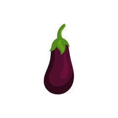 Vector vegetable eggplant simple illustration