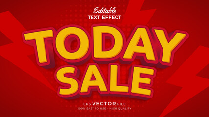 Fototapeta premium Editable text style effect - special promotion big sale 3d text effects
