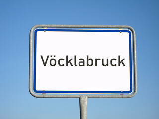 Ortsschild Vöcklabruck