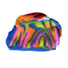 isolated plasticine stripes colorful element made of plasticine or clue