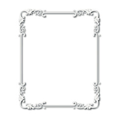 Frame, in the style of an ornament, Vector illustration eps 10, Art.	