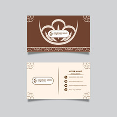 beautiful business card design vector template design