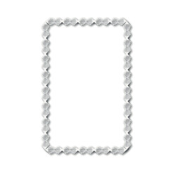 Frame, in the style of an ornament, Vector illustration eps 10, Art.	