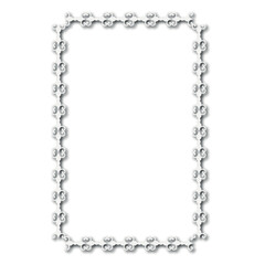 Frame, in the style of an ornament, Vector illustration eps 10, Art.	