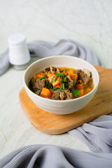 Grilled Rip Soup - Iga (beef ribs) are gaining popularity in Indonesian cuisine. Sup Iga Sapi.