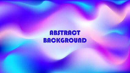 Horizontal abstract gradient background with grainy texture in futuristic style. For covers, wallpapers, business cards, branding, social media and other projects. For web and print.