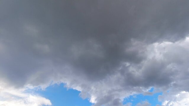 Gray clouds time lapse storm