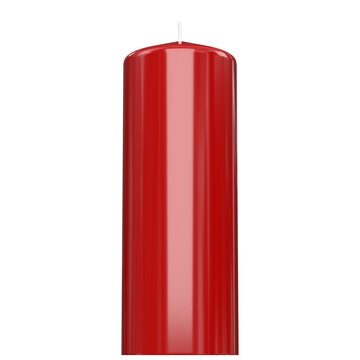 3d Rendering Illustration Of A Tall Red Pillar Candle