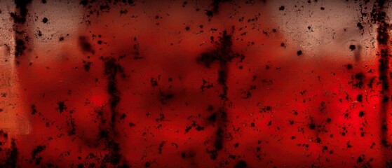 Grungy red texture, old surface of metal boat, abstract background