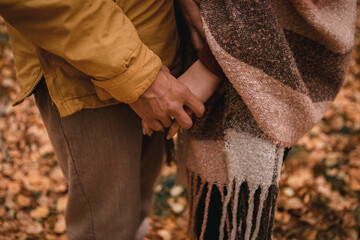 person walking in the park