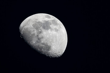Half Moon Background, an astronomical body that orbits planet Earth,  natural satellite