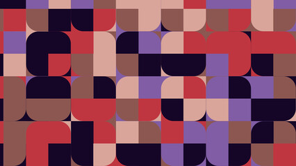 brown and pink geometric pattern, seamless wallpaper for fabric, tile and tablecloth