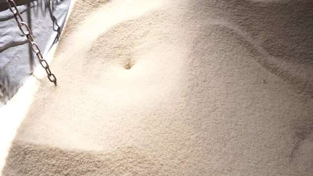 making rice noodles.
grain supply and preparation process