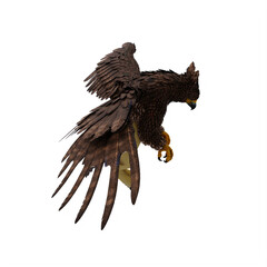 Griffin or griffon a legendary creature with the body of a lion, the head and wings of an eagle