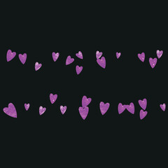 Valentine Sale Background. Greeting Sparkle For Party. Romance Frame. Red Retro Splatter. Handdrawn Painting For Gift. Pink Vintage Border. Rose Valentine Sale Background.