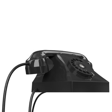 3d rendering illustration of a telephone