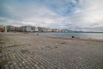 View of old port of Thessaloniki city