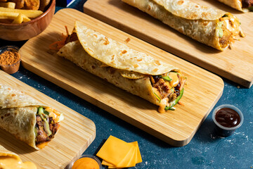 Beef Seekh Kabab Wrap, Chicken Afghani Kabab Wrap, Melt Cheese Paneer Wrap, Egg Cheesy Chicken...