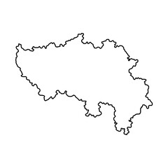 Liege Province map, Provinces of Belgium. Vector illustration.