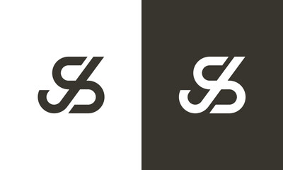 JS, SJ initial letters monogram letter mark logo icon