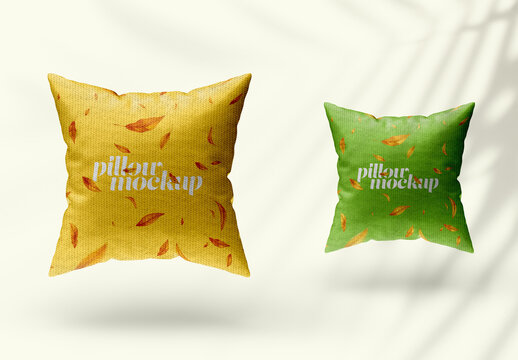 Pillow Mockup Design with Editable Background
