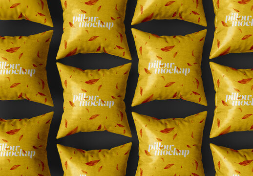 Pillow Mockup Design with Editable Background