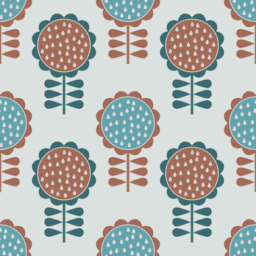 Seamless flower pattern for textile, wallpaper, home decor and fashion