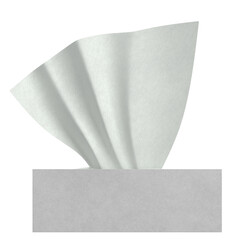 3d rendering illustration of a tissue box