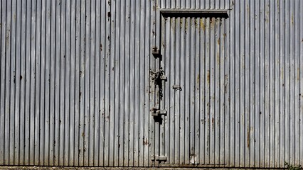 metal door access to storage room