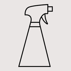 Cleaning spray bottle icon. Signs and symbols.