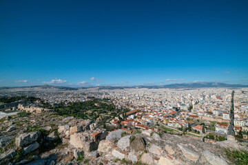 Panoramic view of Athens from Acropolis