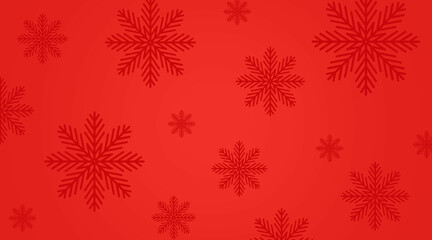 Obraz na płótnie Canvas Czerwone tło płatki śniegu