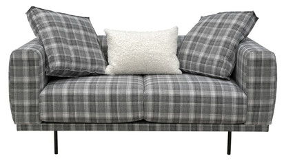 Sofa isolated on white background. Including clipping path