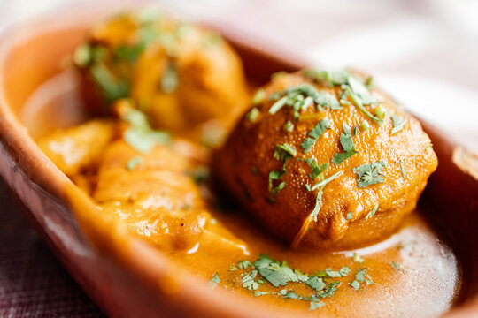 Buchada - a Brazilian stew made with goat entrails. Buchada de Bode is a Brazilian recipe that utilises the intestines of a kid goat, cooked and served in the goat's stomach.