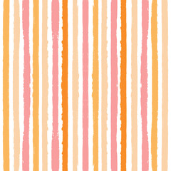 Pink stripes pattern, vector girly stripe seamless background, childish pastel brush strokes. cute baby paintbrush lines backdrop