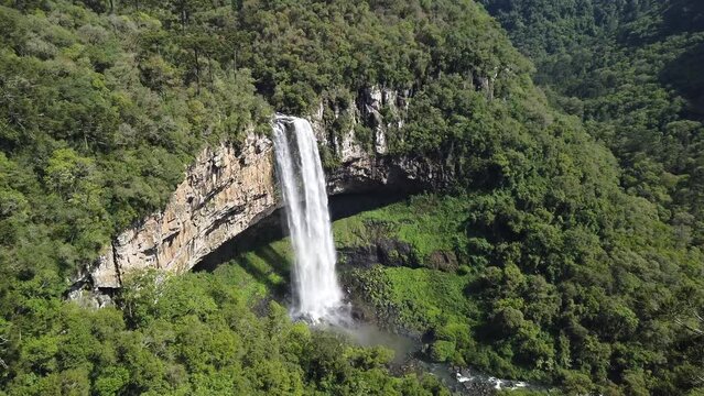 Caracol Waterfall in Rio Grande do Sul State, Brazil