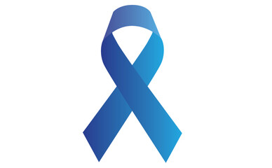 BLUE RIBBON SYMBOL OF THE MONTH OF PROSTATE CANCER AWARENESS