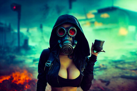 Gas Mask Woman Images – Browse 96,682 Stock Photos, Vectors, and Video |  Adobe Stock