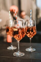 Aperol spritz in a glass